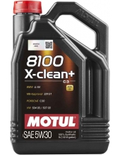 MOTUL 8100 X-CLEAN+ SAE 5W30, 504.00 / 507.00 (5л), 854751