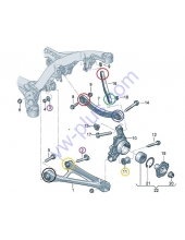 LEMFORDER Комплект сайлентблоков задней подвески Volkswagen Touareg; Audi Q7; Porsche Cayenne (7L0505397; 7L0505398; 7L0505311B; 7L0505312B; 7P0505311E; 7P0505312E; 7L8501529A; 7P0501529; 7P0501530)